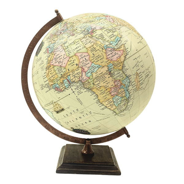 EXERZ 30cm Desktop Antique Globe, Handcraft Earth Globe