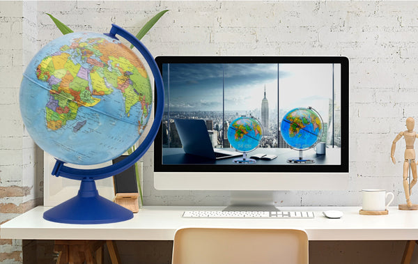 EXERZ 30cm Educational World Globe Political Map