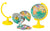 TOPGLOBE 15CM Educational Globe with 100pc Puzzles