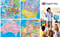 Exerz 20cm Educational World Globe