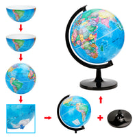 Exerz 25cm Educational World Globe