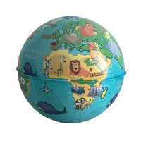 EXERZ 10CM Mini Globe (Animal Map) With Money Bank Build In