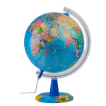 TOPGLOBE 20cm Illuminated Globe - English Map - Modern Political World globe - 20cm Diamter