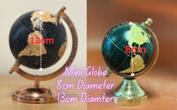 EXERZ 13cm Globe with Bronze Base, Handcraft Decorative Globe