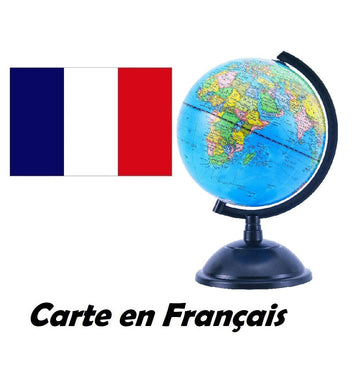 20cm Educational World Globe - French