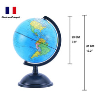 20cm Educational World Globe - French - Topglobe