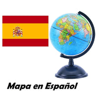 20cm Educational World Globe - Spanish - Topglobe