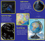 Brainstorm Light Up 2 in 1 World Globe: Earth & Constellations - Topglobe