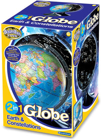 Brainstorm Light Up 2 in 1 World Globe: Earth & Constellations - Topglobe