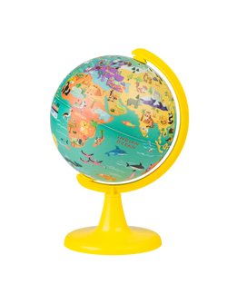 TOPGLOBE 15CM Educational Globe with 100pc Puzzles