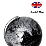 Exerz 14cm World Globe - Metallic Black - Topglobe