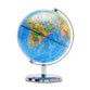 Exerz 20cm World Globe Stainless Steel Arc and Base- Political Map