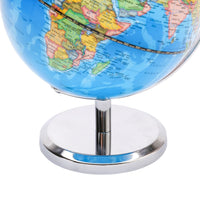 Exerz 20cm World Globe Stainless Steel Arc and Base- Political Map - Topglobe