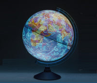 Exerz 21cm Illuminated AR World Globe Political/ Constellation - Topglobe