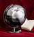 Exerz 25cm World Globe - Metallic Black - Topglobe