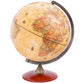 Exerz 30cm Antique Globe With A Wood Base - Modern Map in Antique Look