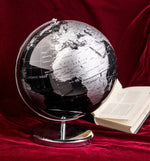 Exerz 30cm World Globe - Metallic Black - Topglobe