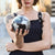 MOVA Silver and Black Metallic 11.5cm World Globe - Topglobe