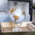 Mova World Globe 11.5cm White and Gold - Topglobe