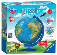 Ravensburger Children's World Globe 180 piece 3D Jigsaw Puzzle - Topglobe