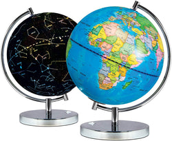 Science Kidz 2 in 1 Illuminated World Globe - Light Up Constellation