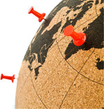 Suck UK – Mini Desktop Cork Globe | Push Pins Included - Topglobe