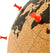 Suck UK – Mini Desktop Cork Globe | Push Pins Included - Topglobe