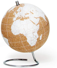 SUCK UK Mini White Desktop Cork Globe | Push PINS Included - Topglobe