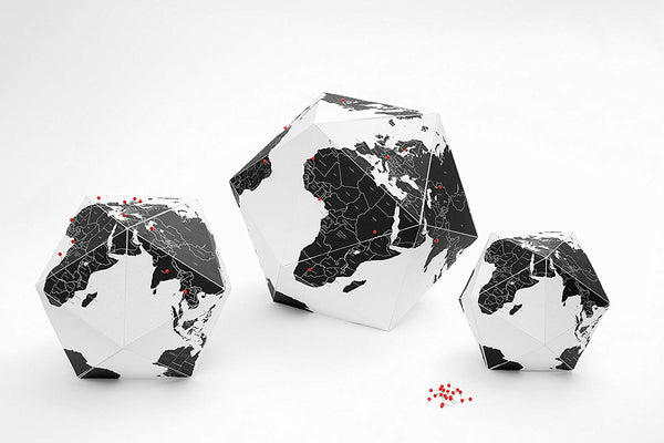 The Personal Globe By Countries Black - Topglobe