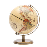 Topglobe 14cm Antique World Globe - Bronzed colour - Topglobe