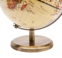 Topglobe 14cm Antique World Globe - Bronzed colour - Topglobe