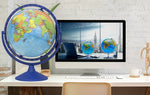 TOPGLOBE 30cm Educational World Globe 360° Rotating Political Map - Topglobe